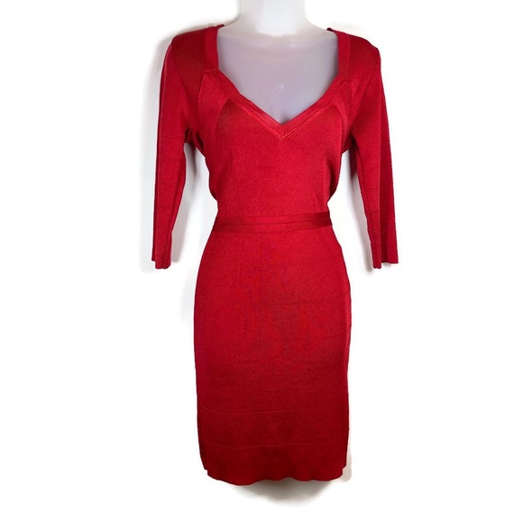 Kardashian Kollection Dresses & Skirts - Kardashian Kollection Signature Red Bandage Dress, Size‎ Women's XS